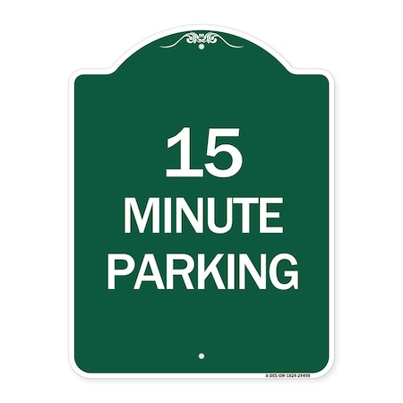2 Hour ParkingParking for Customers Only Green  White Aluminum Sign 18 x 24 GW182424498